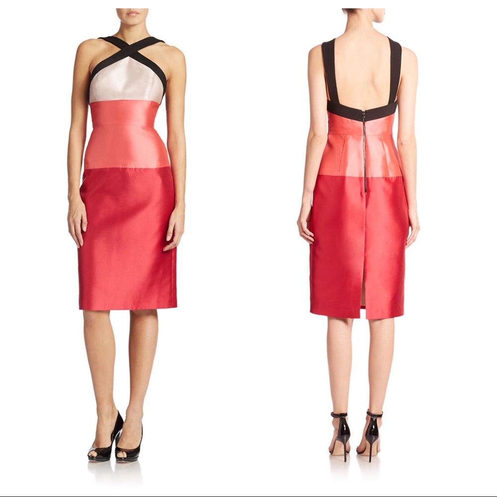 A.B.S. By Allan Schwartz color block dress NWT
